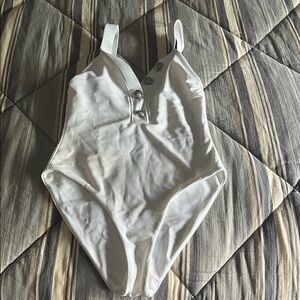 Veronica Beard White One-Piece Swimsuit